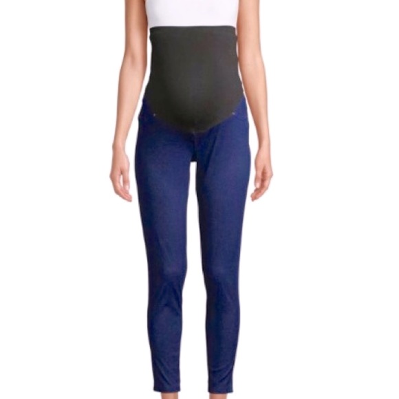 Blue Denim Slim Fit Jeggings  Maternity Time & Tru- NWOT! Large 12 - 14 - Picture 2 of 14